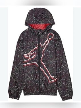 Jordan Kids' Jumpman Speckled Windbreaker Hooded Jacket